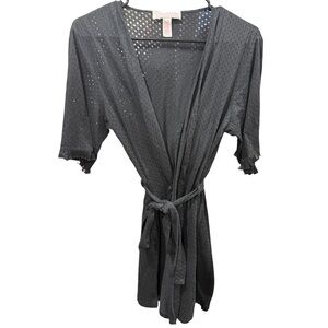 Oscar De La Renta Tie-Waist Robe - Intimates & Sleepwear Sz Medium